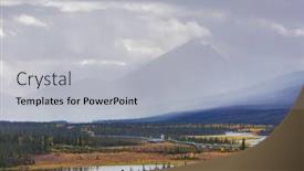  Presentation with pipeline - Slide set featuring usa-alaska-dalton-highway-pipeline background and a light gray colored foreground