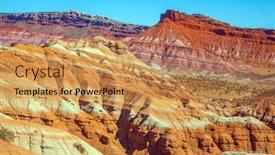  Presentation with arizona - Presentation with usa-arizona-utah-paria-canyon background and a yellow colored foreground