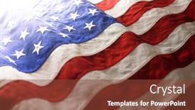  Presentation with memorial day - Slides consisting of usa-background-of-waving-american background and a tawny brown colored foreground
