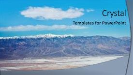  Presentation with death - Slides having basins - death valley national park california background and a teal colored foreground