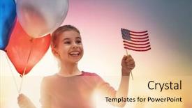  Presentation with happy holiday - Slides featuring usa celebrate 4th of july background and a lemonade colored foreground