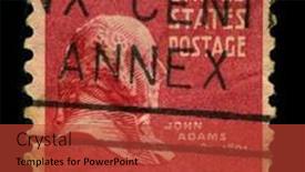  Presentation with john adams - Slides featuring usa-circa-1938-a-stamp background and a red colored foreground