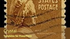  Presentation with george washington - PPT layouts consisting of usa-circa-1948-a-stamp background and a tawny brown colored foreground
