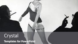  Presentation with 1950s - PPT theme featuring usa-circa-1950s-vintage-photo background and a gray colored foreground