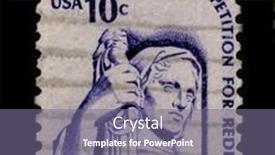  Presentation with constitution - Presentation theme with usa-circa-1960-a-stamp background and a  colored foreground