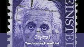  Presentation with einstein - PPT theme enhanced with usa-circa-1965-a-stamp background and a ocean colored foreground