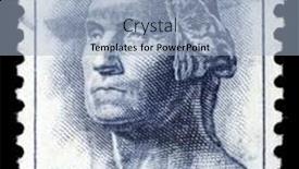  Presentation with george washington - Theme having usa-circa-1966-a-stamp background and a light blue colored foreground