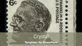  Presentation with president - Theme consisting of usa-circa-1966-a-stamp background and a gray colored foreground