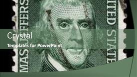  Presentation with thomas jefferson - PPT theme featuring usa-circa-1968-a-stamp background and a gray colored foreground
