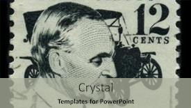  Presentation with ford - PPT theme having usa-circa-1970-a-stamp background and a light gray colored foreground