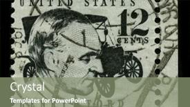  Presentation with ford - Slide deck consisting of usa-circa-1975-a-stamp background and a gray colored foreground