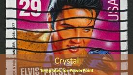  Presentation with elvis - Colorful presentation theme enhanced with usa-circa-1993-a-stamp backdrop and a red colored foreground