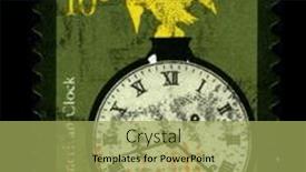  Presentation with victorian era - Colorful slide deck enhanced with usa-circa-2003-a-stamp backdrop and a yellow colored foreground