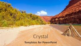  Presentation with construction red - Theme consisting of usa-dry-branch-construction background and a coral colored foreground