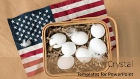  Presentation with usa flag - Theme featuring usa-egg-product-with-american background and a  colored foreground