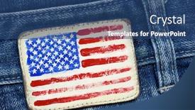 Presentation with usa flag - Cool new slide deck with vintage american background canvas - usa flag added backdrop and a ocean colored foreground