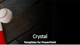  Presentation with usa flag - Slide set featuring usa flag with a baseball background and a  colored foreground