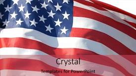  Presentation with free american flag - Amazing presentation design having usa flag backdrop and a red colored foreground