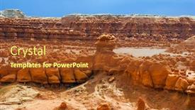  Presentation with sandstone - Cool new slides with usa-funny-mushrooms-of-red backdrop and a tawny brown colored foreground