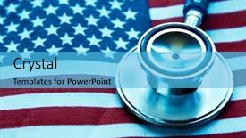  Presentation with usa government - Slides with usa government - united states medical background and a light blue colored foreground