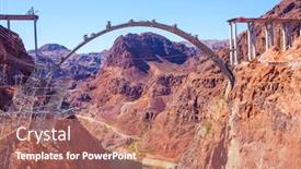  Presentation with bridge concrete - Colorful PPT layouts enhanced with usa-grandiose-engineering-decision backdrop and a coral colored foreground