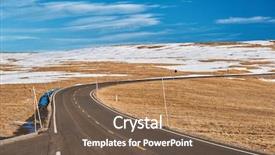  Presentation with trail - Beautiful slides featuring usa in high alpine tundra backdrop and a violet colored foreground