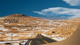  Presentation with continuous - PPT layouts consisting of usa in high alpine tundra background and a coral colored foreground