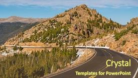  Presentation with trail - Slides enhanced with usa in high alpine tundra background and a tawny brown colored foreground