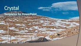  Presentation with continuous - Beautiful slides featuring usa in high alpine tundra backdrop and a  colored foreground