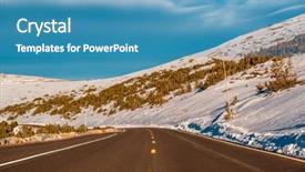  Presentation with continuous - Audience pleasing theme consisting of usa in high alpine tundra backdrop and a  colored foreground