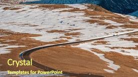  Presentation with continuous - Colorful slide set enhanced with usa in high alpine tundra backdrop and a  colored foreground