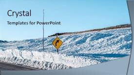  Presentation with trail - Amazing presentation design having usa in high alpine tundra backdrop and a  colored foreground