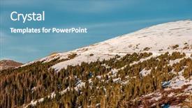  Presentation with trail - Slide deck having usa in high alpine tundra background and a  colored foreground