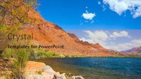  Presentation with boat tourism - Cool new PPT layouts with usa-lee-s-ferry backdrop and a gold colored foreground