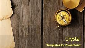  Presentation with antique brass compass and rope - Presentation design having usa map - antique brass compass over wooden background and a tawny brown colored foreground