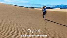  Presentation with light waves - PPT theme having usa-mesquite-flat-sand-dunes background and a coral colored foreground