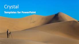  Presentation with sand dunes - Slide deck featuring usa-mesquite-flat-sand-dunes background and a  colored foreground