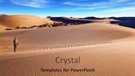  Presentation with light waves - Theme enhanced with usa-mesquite-flat-sand-dunes background and a coral colored foreground