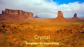  Presentation with indian monument - Colorful slide deck enhanced with usa-monument-valley-is-unique backdrop and a crimson colored foreground