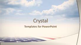  Presentation with usa flag and energy - Beautiful theme featuring usa national flag against blue backdrop and a cream colored foreground