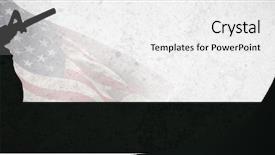  Presentation with usa flag - Colorful PPT layouts enhanced with usa national flag against grey backdrop and a white colored foreground