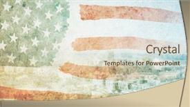  Presentation with usa flag - Colorful presentation theme enhanced with usa national flag against new backdrop and a  colored foreground