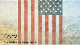  Presentation with usa flag - Slide set enhanced with usa national flag against new background and a  colored foreground