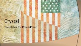  Presentation with pakistan and usa flag togetter - Presentation design with usa national flag against new background and a  colored foreground