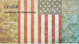  Presentation with usa flag - Presentation consisting of usa national flag against new background and a  colored foreground