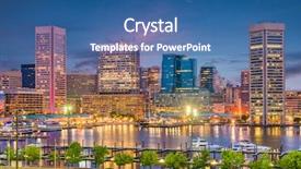  Presentation with maryland - PPT layouts featuring usa skyline on the inner background and a ocean colored foreground