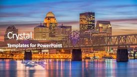  Presentation with kentucky - Beautiful PPT layouts featuring usa skyline on the ohio backdrop and a  colored foreground