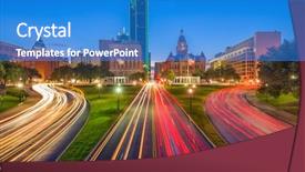  Presentation with texas - Cool new slide deck with usa skyline over dealey plaza backdrop and a teal colored foreground