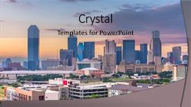  Presentation with texas - Beautiful slides featuring usa skyline over dealey plaza backdrop and a light blue colored foreground