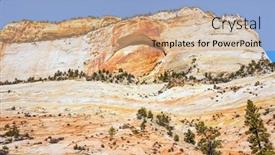  Presentation with navajo - Slide set with usa-utah-the-magnificent-canyon background and a coral colored foreground